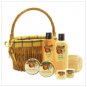 Orange Groove Bath Basket Set