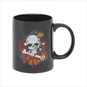 FLAMMING SKULL MUG