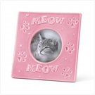Pink Stoneware Cat Frame