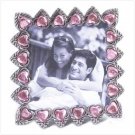 PEWTER PINK HEARTS FRAME