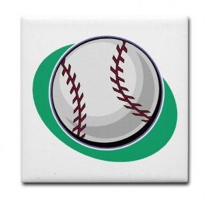 BASEBALL {17}  tile coasters
