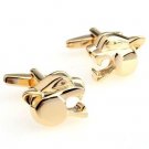 Gold Leopard Novelty Cufflinks FREE Velvet Gift Pouch
