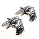 Black Eagle Novelty Cufflinks FREE Velvet Gift Pouch