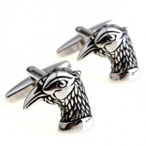 Black Eagle Novelty Cufflinks FREE Velvet Gift Pouch