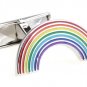 Colorful Rainbow Novelty Cufflinks FREE Velvet Gift Pouch