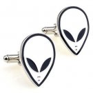 UFO Aliens Novelty Cufflinks FREE Velvet Gift Pouch