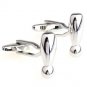 Silver Exclamination Mark ! Novelty Cufflinks FREE Velvet Gift Pouch