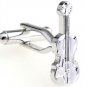 Silver Violin Novelty Cufflinks FREE Velvet Gift Pouch