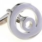 Circle in Circle Novelty Cufflinks FREE Velvet Gift Pouch