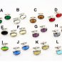 Grey Blue Oval Shape Swarovski Crystal Cufflinks FREE Velvet Gift Pouch