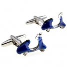 Blue Scooter Novelty Cufflinks FREE Velvet Gift Pouch