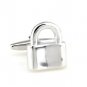 Silver Padlock Lock Novelty Cufflinks FREE Velvet Gift Pouch