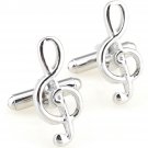 Treble Clef Music Symbol Novelty Cufflinks FREE Velvet Gift Pouch