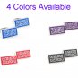 Purple Chinese Culture Style Enamel Cufflinks FREE Velvet Gift Pouch