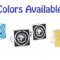 Enamel Square Black Cupid Cufflinks FREE Velvet Gift Pouch