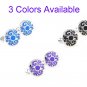 Round Blue Gothic Medallion Cufflinks FREE Velvet Gift Pouch
