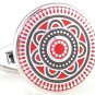 Red Deco Maltese Enamel Cufflinks FREE Velvet Gift Pouch