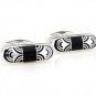 Black Bullet Oval Shape Enamel Cufflinks FREE Velvet Gift Pouch