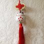 Japanese Maneki Neko Lucky Cat Charm Car Decor Hanging Feng Shui Home Decor C11