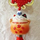 Maneki Neko Japanese Lucky Cat Charm Hanging Car Decor Feng Shui Home Decor C17