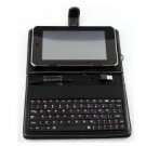 7 inch tablet pc New leather case keyboard bracket touch pen for apad