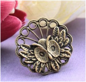 Ancient Owl head Ring