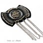 Brooch with fringe