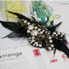 Sparking Black fur Brooch