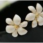White flower Earring