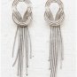 Silvery fringes Earring