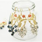 Elegant bird shape long earring