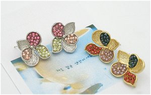 Five Leaves Flower Earring