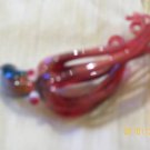 Octupus(es) Octupus Flameworked hangs Red with details