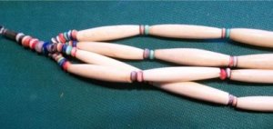 native American Authentic Necklace Hand made 1" beads