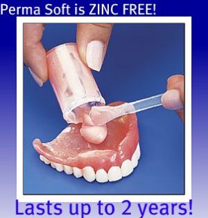 Denture Reline Kit -- PERMA SOFT -- Liner for 2 Plates!