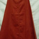 NWT Women's Apparel A-Line Long Cotton Twill Skirt 021B