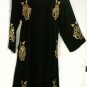 NWT Women Long Dress Jacket Black Gold 2X $120