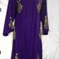 NWT Women Long Dress Jacket Purple Gold 3X $120