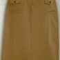 Women Non Stretch Long Denim Skirt M- 4X Copper Gold126