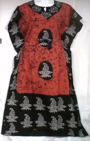 African Batik Tie dye Caftan Dress Kaftan Lounger Gown