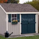 4' X 10 Lean-to Storage Shed Project Plans, Design #10410