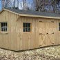 10' X 16' Saltbox Storage Shed Blueprints Plans, Design # 71016