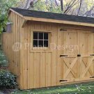 8' X 12' Saltbox Style Storage Shed Project Plans, Design #70812