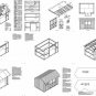 8' X 12' Saltbox Style Storage Shed Project Plans, Design #70812