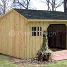 8' X 10' Firewood Storage Shed Project Plans, Design #70810