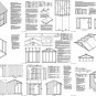 8' x 8' Gable Roof Style Storage Shed Plans, Desing #10808