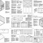 8' x 12' Gable Garden Storage Shed Plans, Design #10812