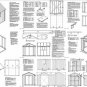 8' x 8' Classic Gable Outdoor Building Shed Plans, Design #20808