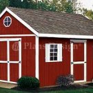 16' x 10' Gable Roof Style Storage Shed Plans, Design #21610