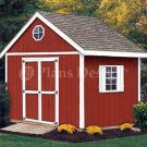 10' x 10' Gable Garden Storage Shed Plans, Design #21010